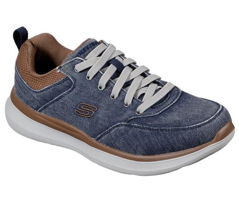 Skechers Herr Marinblå Slip On - Delson 2.0 - Kemper - Sverige (OPZRM-2187)